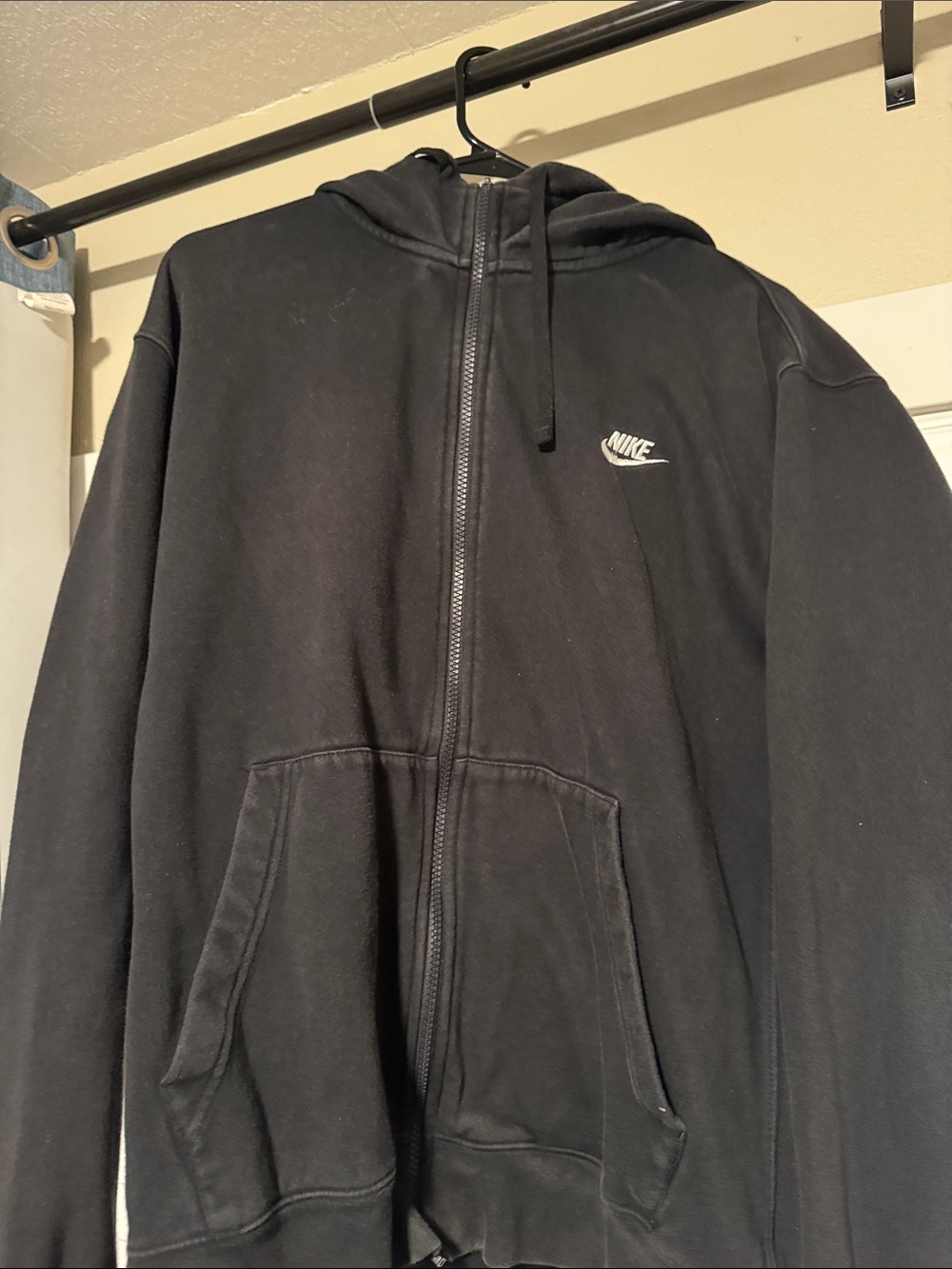 Nike Black Full-Zip Hooded Sweatshirt